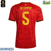 Belgia Maxim De Cuyper #5 Hjemmedrakt VM 2026 Kortermet